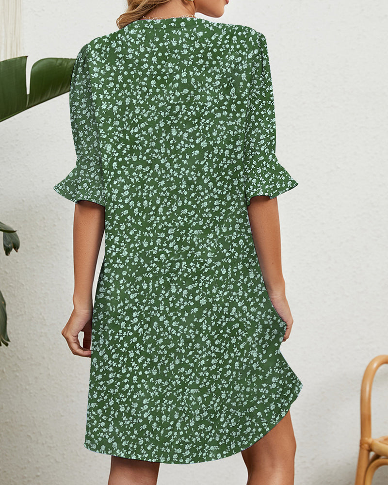 Liana | Wickelkleid mit Leichtem Stoff und Blumendruck für Damen