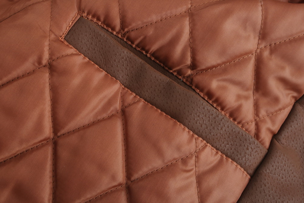 Luca | Lederjacke mit Diamantsteppung und Verstellbarer Kapuze für Herren