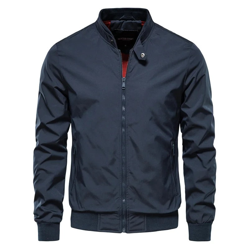 Paulo - Slim Fit schwarzer Herren Sommermantel
