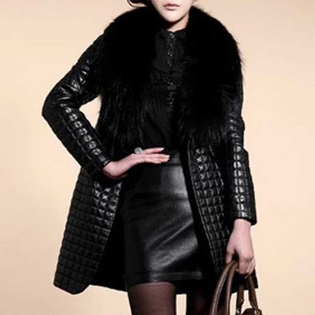 Livia | Damenmantel mit Eleganter Silhouette und Kunstpelzkragen für den Winter