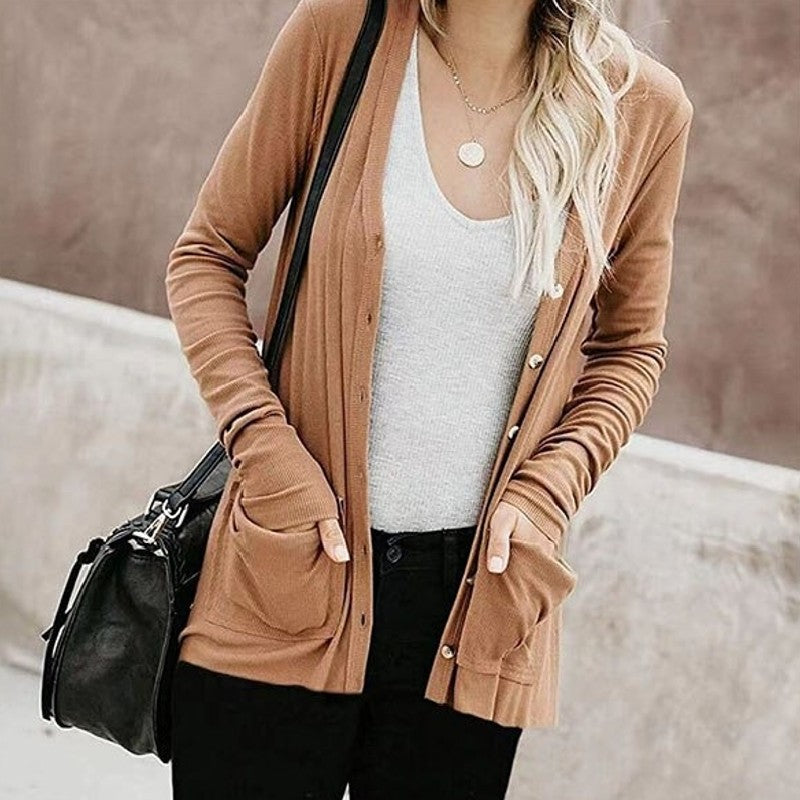 Livia | Cardigan mit Weichem Stoff und Praktischen Taschen für Frauen