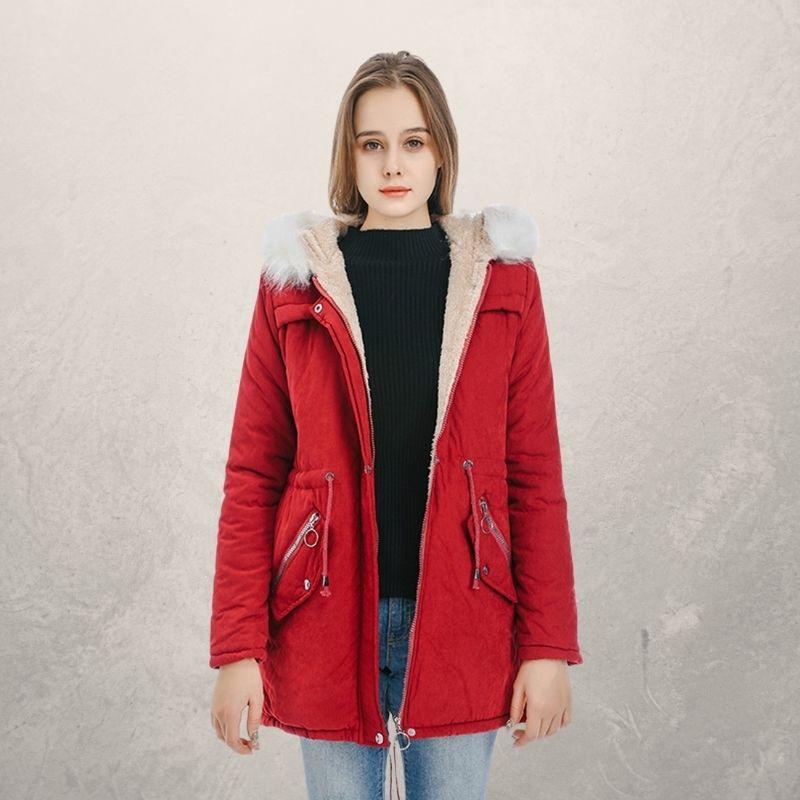 Livia | Parka mit Stilvollem Kunstpelz und Anpassbarem Taillenzug für Frauen