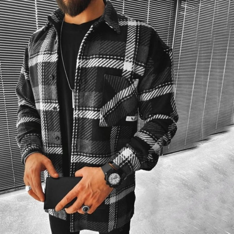Lukas | Karierte Jacke mit Lässigem Schnitt und Praktischen Taschen für Männer