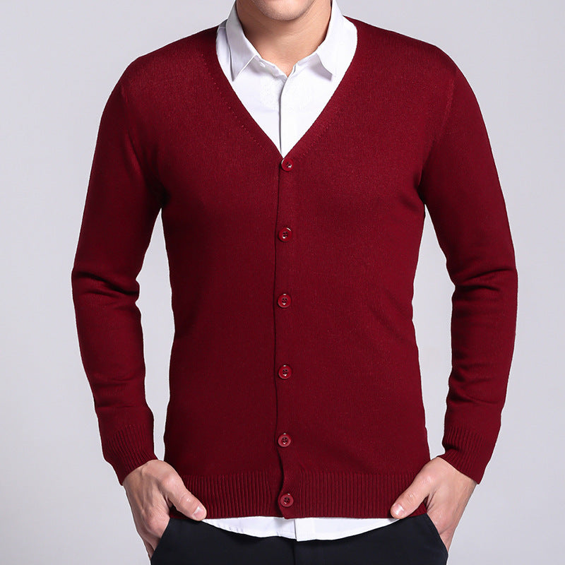 Luca | Cardigan mit Elegantem V-Ausschnitt und Weichem Stoff für Herren