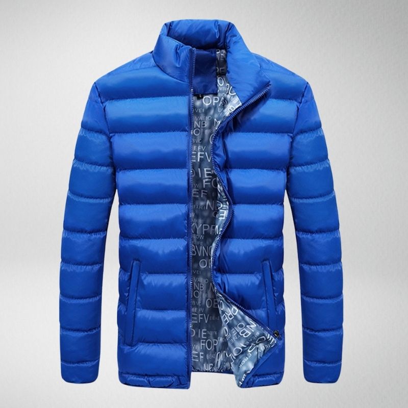 Rocco - Warme einfarbige Steppjacke