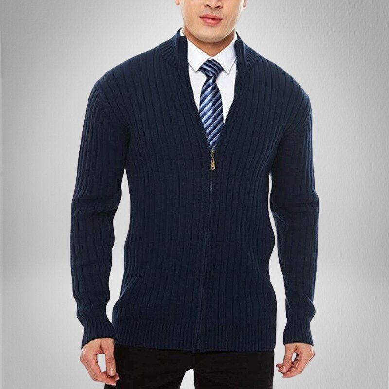 Luca | Strickcardigan mit Flexiblem Design und Reißverschluss für Herren