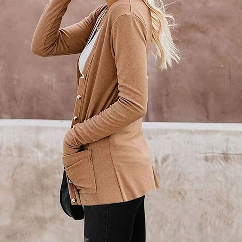 Livia | Cardigan mit Weichem Stoff und Praktischen Taschen für Frauen