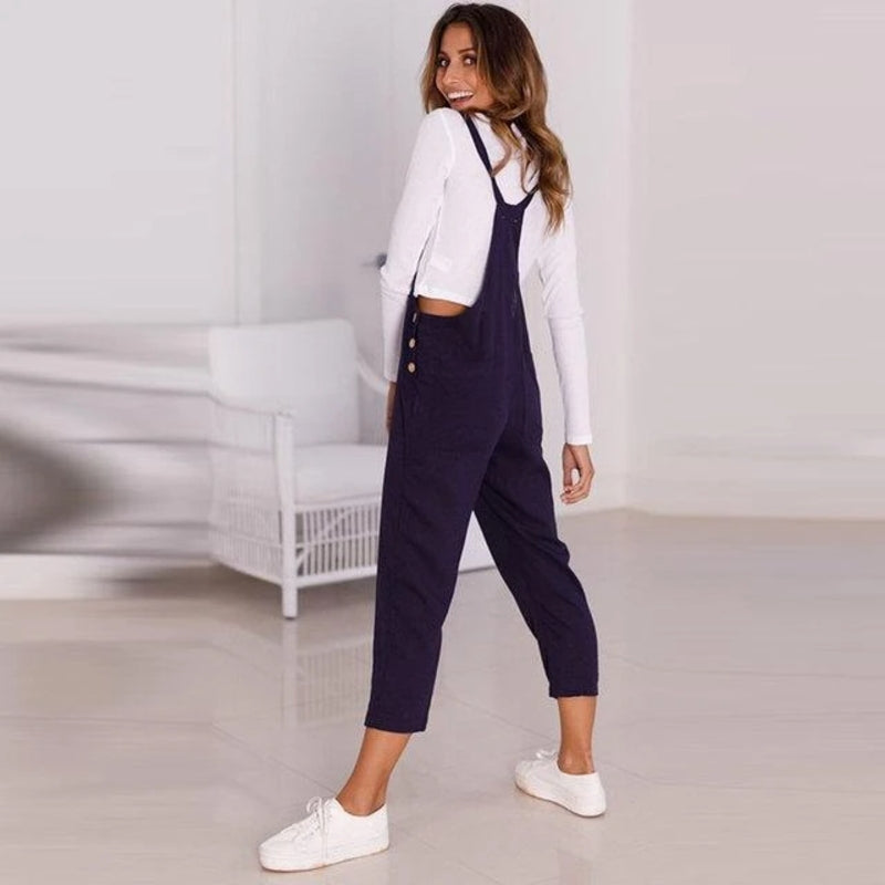 Livia | Jumpsuit mit Verspieltem Schnitt und Praktischen Taschen für Frauen