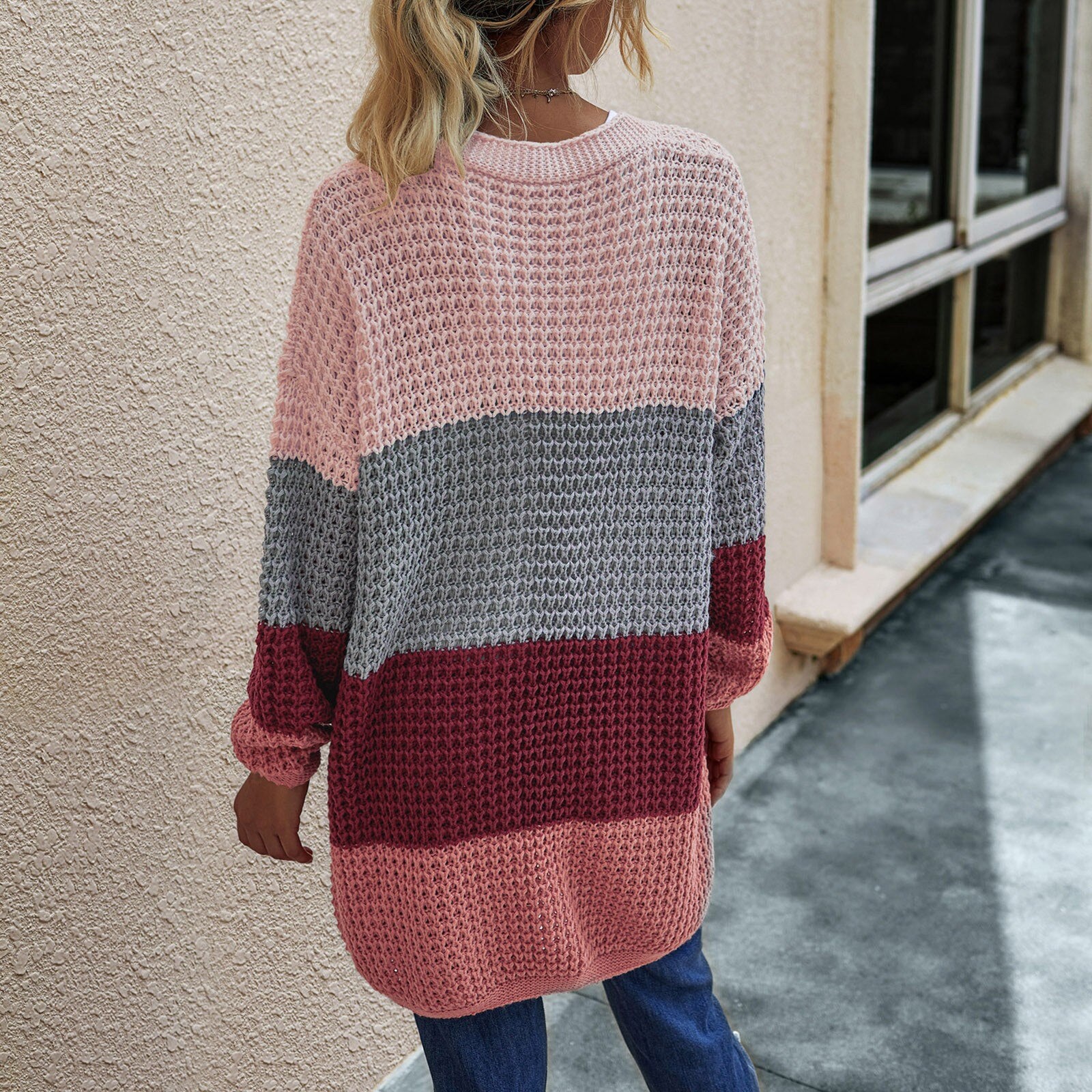 Livia | Strickjacke mit Farbblock-Design und praktischen Taschen für Frauen