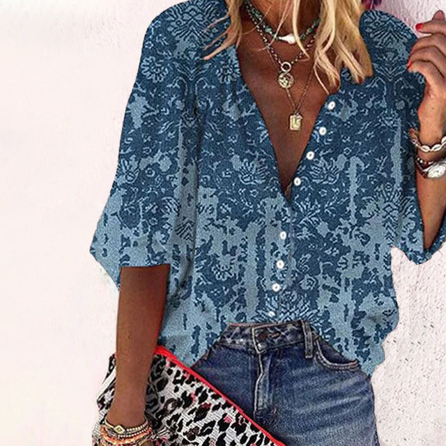 Livia | Bluse mit Elegantem V-Ausschnitt und Atmungsaktivem Material für Frauen