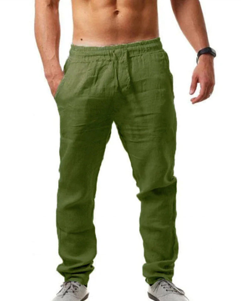 Luca | Leinenhose mit Atmungsaktivem Stoff und Entspanntem Schnitt für Herren