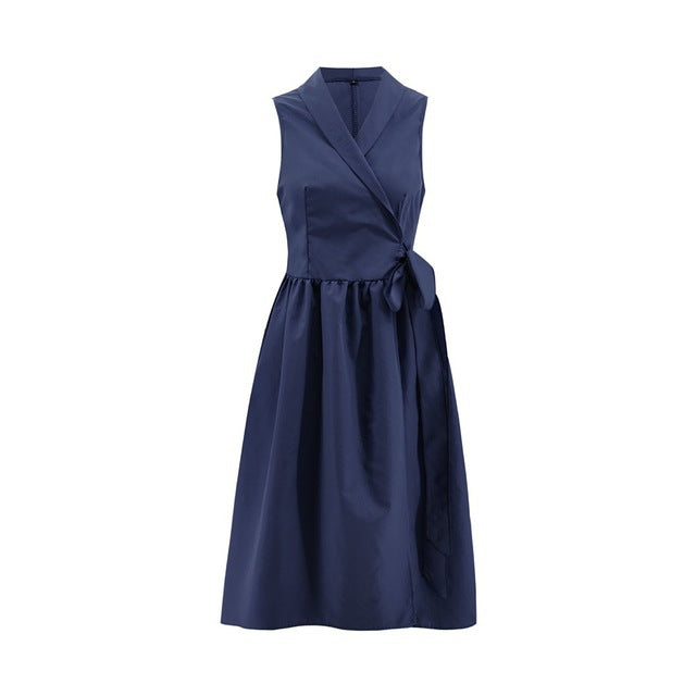 Celestine | Midi-Kleid mit Edlem Wickeldesign und Fließendem Schnitt für Frauen