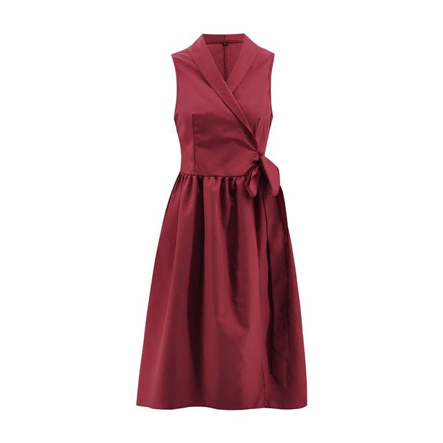 Celestine | Midi-Kleid mit Edlem Wickeldesign und Fließendem Schnitt für Frauen