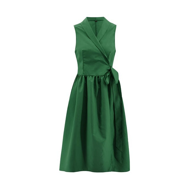 Celestine | Midi-Kleid mit Edlem Wickeldesign und Fließendem Schnitt für Frauen