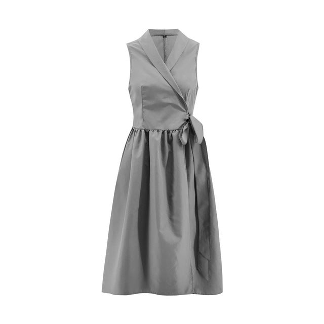 Celestine | Midi-Kleid mit Edlem Wickeldesign und Fließendem Schnitt für Frauen