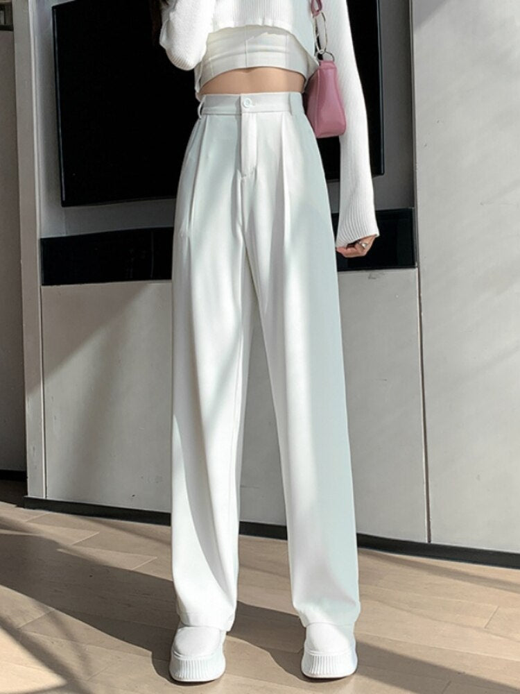 Sofia | Palazzo-Hose mit Luftigem Chiffon und Hoch Tailliert für Damen