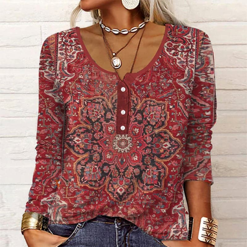 Livia | Bluse mit Lässigem Design und Verspielten Details für Damen