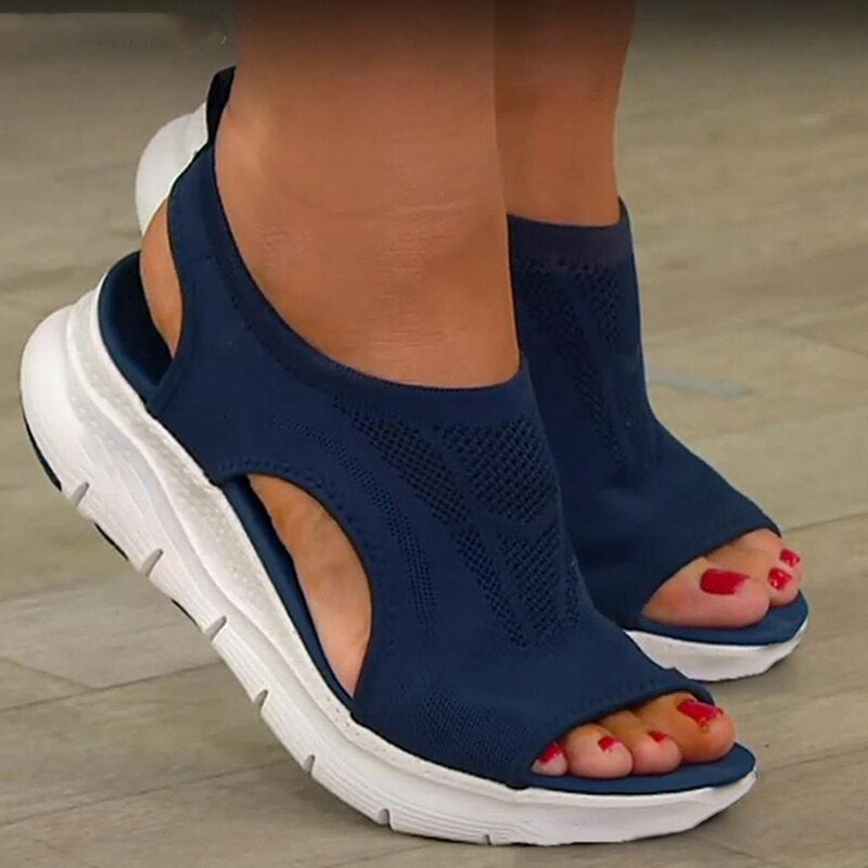Livia | Sandalen mit atmungsaktivem Mesh und ergonomischer Sohle für aktive Frauen