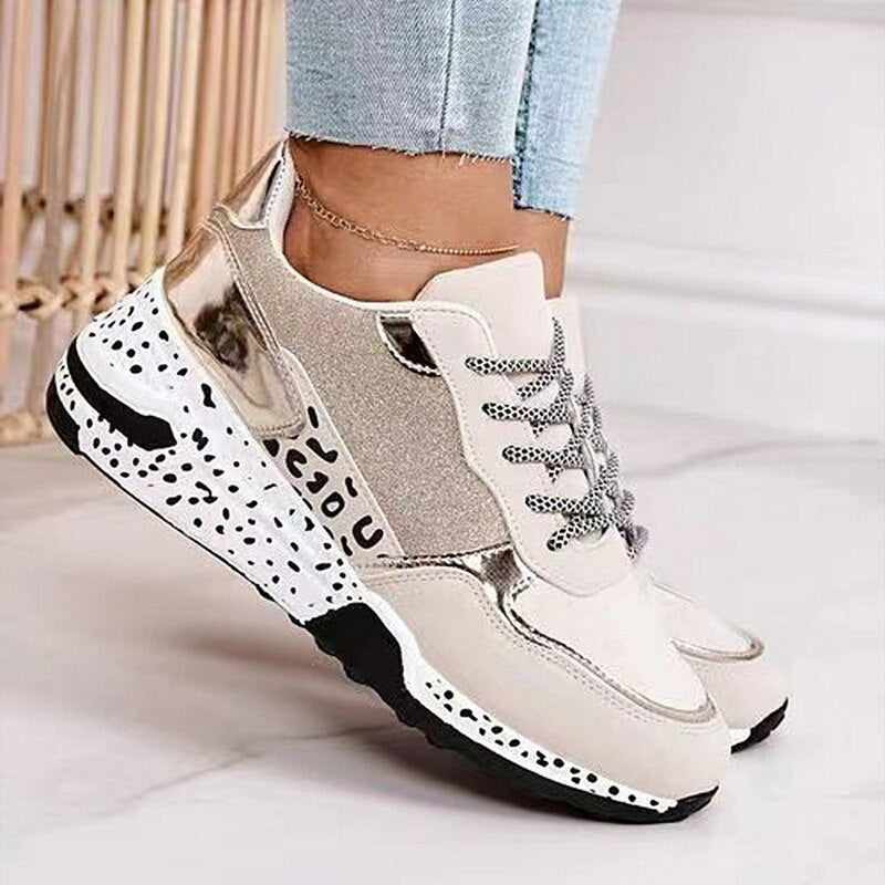 Luna | High-Top-Sneaker mit Glamourösen Akzenten und Hochwertigem Komfort für Damen