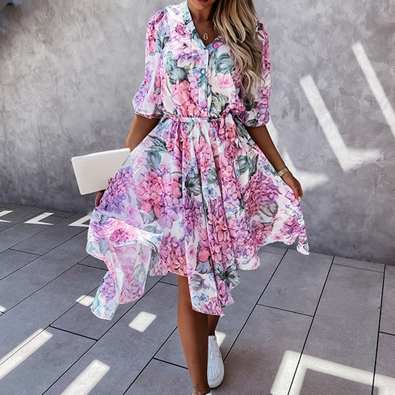 Amara | Midikleid mit Leichtem Stoff und Verspieltem Schnitt für Frauen