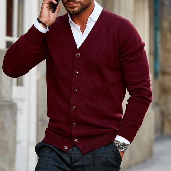 Roman - Lässige Strickjacke für Männer