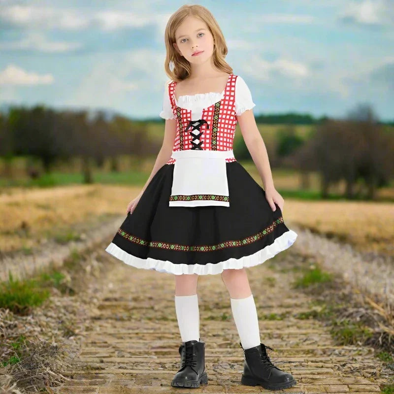 Lena | Vintage-inspiriertes Kostüm für Karneval und Party für Kinder