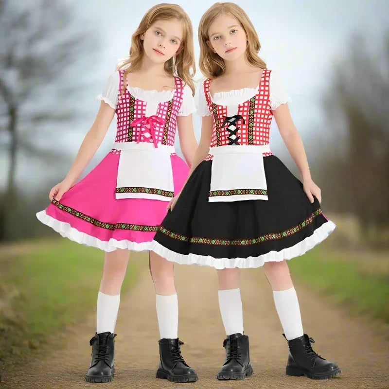 Lena | Vintage-inspiriertes Kostüm für Karneval und Party für Kinder