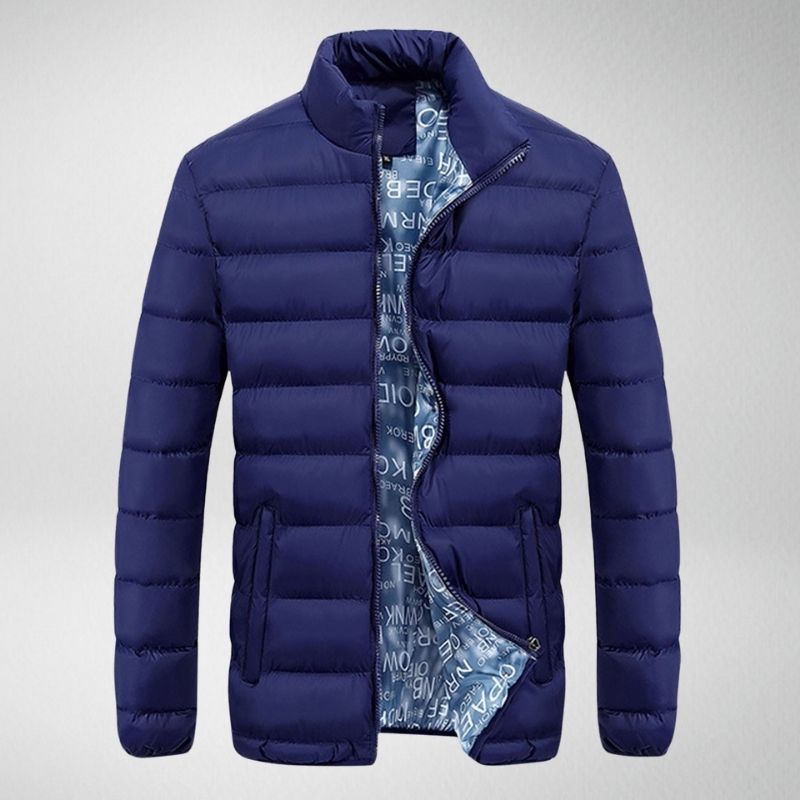Rocco - Warme einfarbige Steppjacke