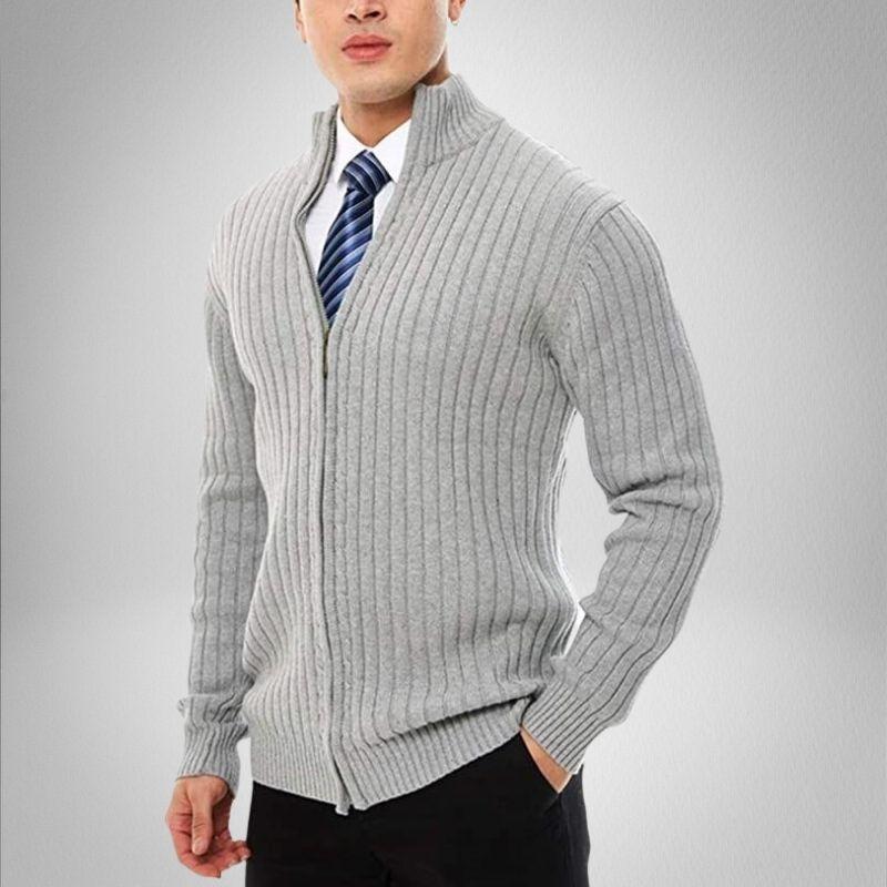 Luca | Strickcardigan mit Flexiblem Design und Reißverschluss für Herren