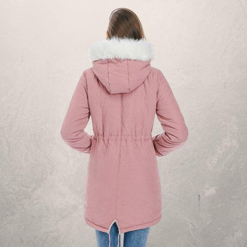 Livia | Parka mit Stilvollem Kunstpelz und Anpassbarem Taillenzug für Frauen