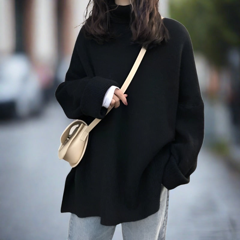 Livia | Strickpullover mit Gemütlichem Rollkragen und Lässigem Design für Damen