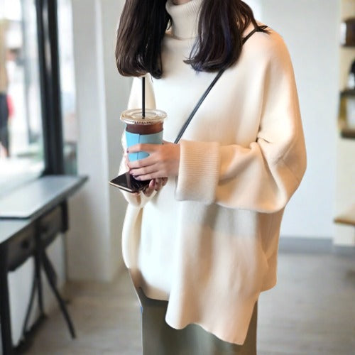 Livia | Strickpullover mit Gemütlichem Rollkragen und Lässigem Design für Damen