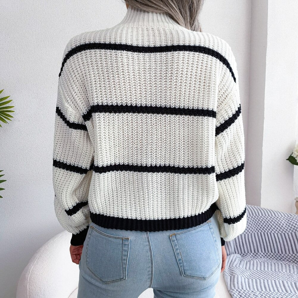 Celina | Pullover mit Hochkragen und Atmungsaktivem Stoff für Herbst-Winter