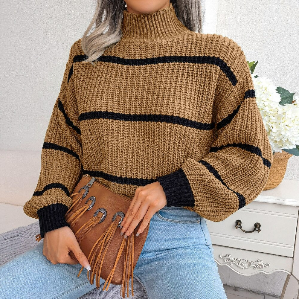 Celina | Pullover mit Hochkragen und Atmungsaktivem Stoff für Herbst-Winter