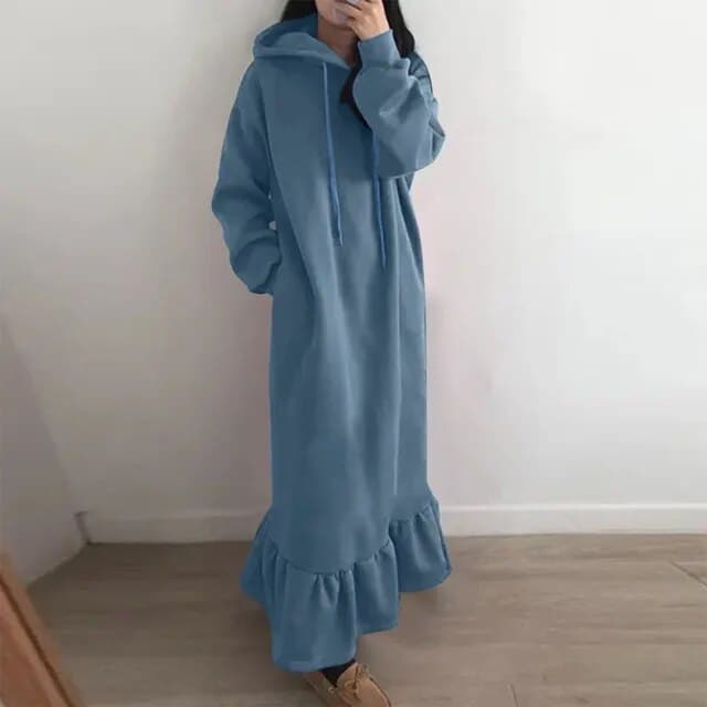 Liora | Kapuzen-Sweatshirt-Kleid mit Elegantem Design und Praktischen Taschen für Frauen