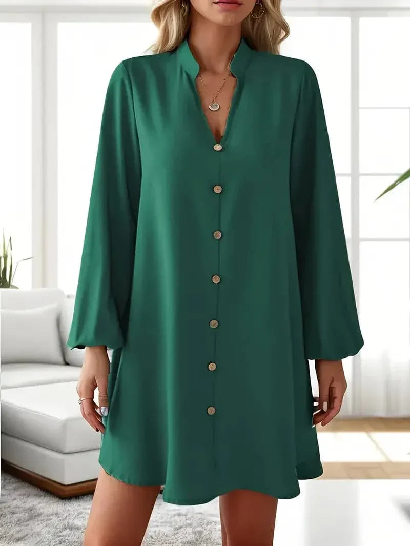Mira | Hemdkleid mit Eleganter Passform und Langer Ärmeln für Damen