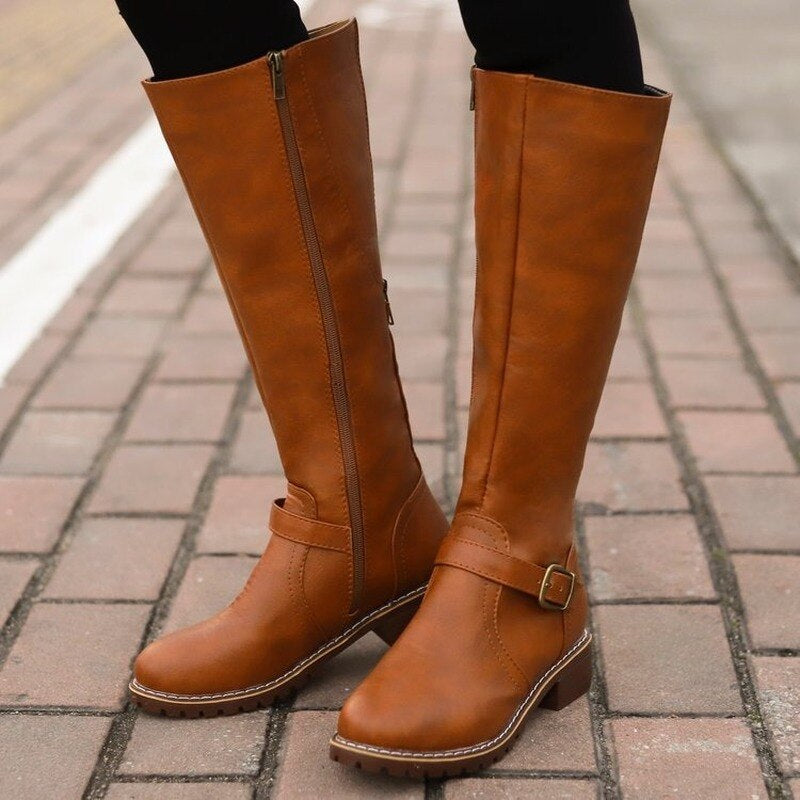 Livia | Stiefel mit Eleganter Schnalle und Bequemem Sitz für Damen