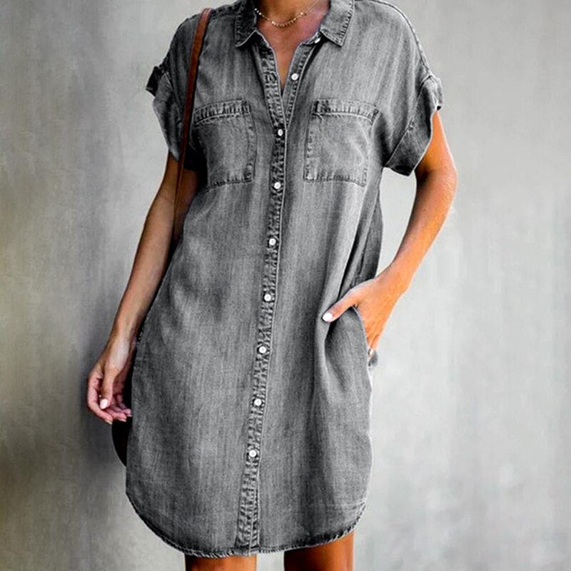 Livia | Jeanshemd mit Atmungsaktivem Stoff und Stylischem Design für Damen