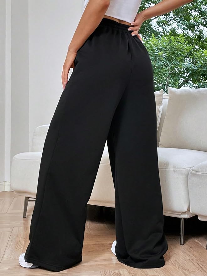 Livia | Weite Hose mit Seidig-glattem Stoff und Elastischem Bund für Damen