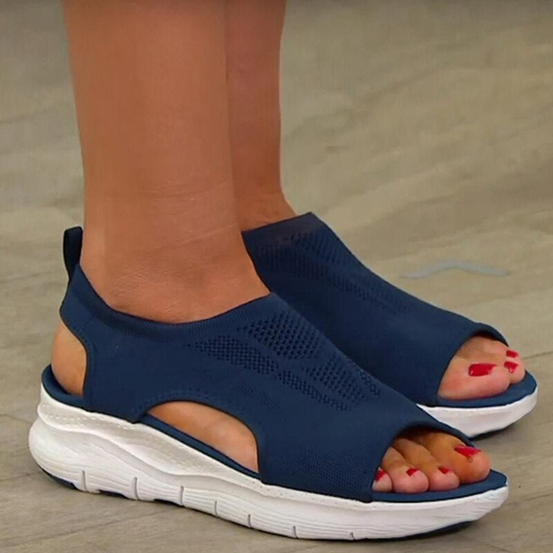 Livia | Sandalen mit atmungsaktivem Mesh und ergonomischer Sohle für aktive Frauen