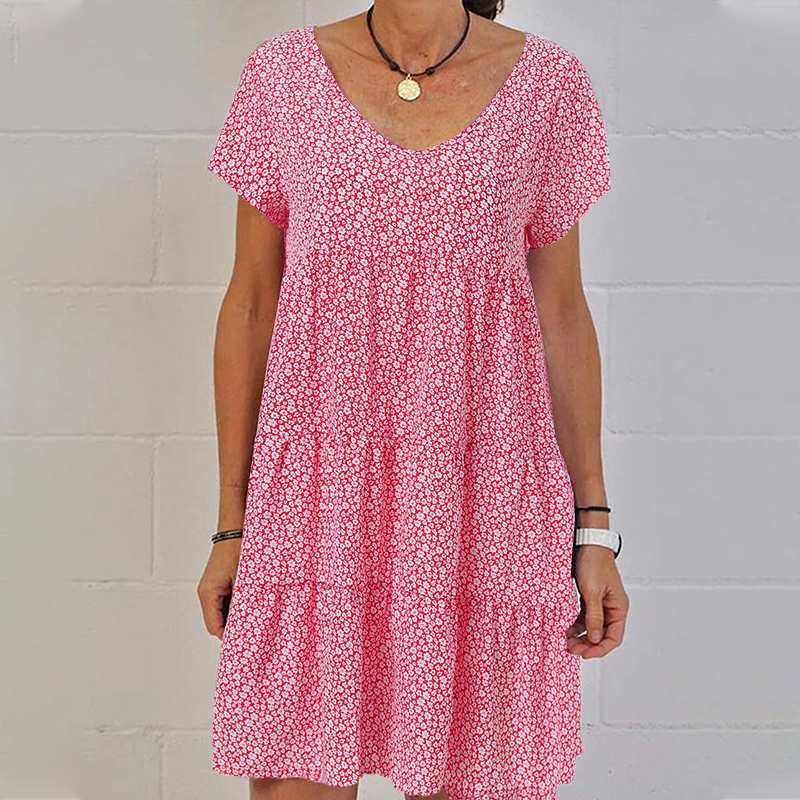 Livia | Sommerkleid mit Luftigem Stoff und Verspieltem Saum für Damen