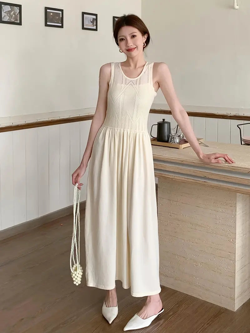 Liora | Maxikleid mit Eleganter Silhouette und Zartem Mesh für Damen