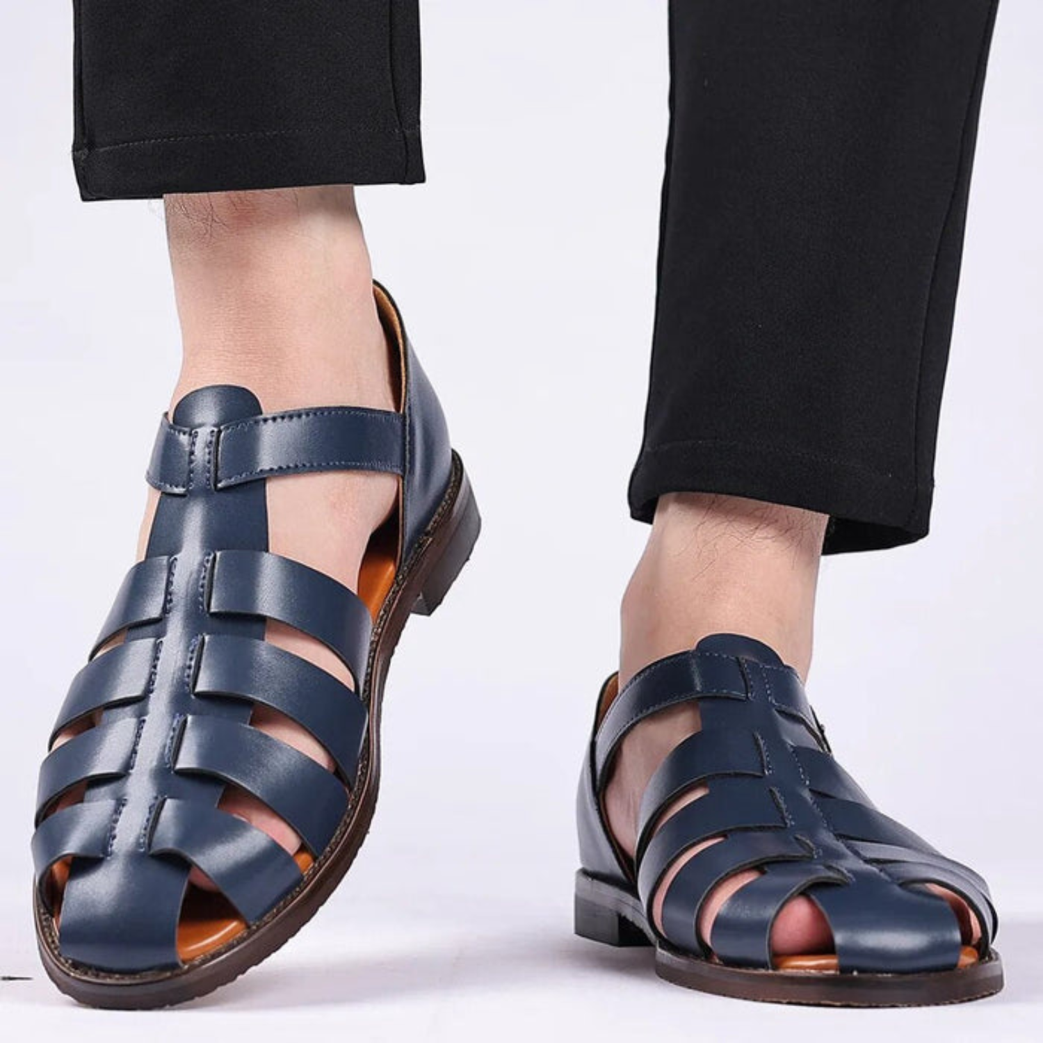 Kyle - Klassische Und Elegante Ledersandalen