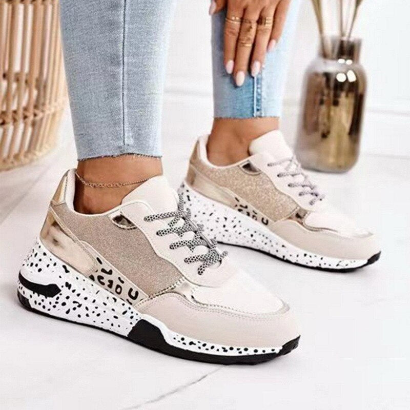 Luna | High-Top-Sneaker mit Glamourösen Akzenten und Hochwertigem Komfort für Damen