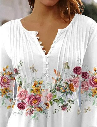 Liana | Bluse mit Leichtem Stoff und Floralprint für Frauen