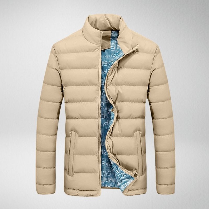 Rocco - Warme einfarbige Steppjacke