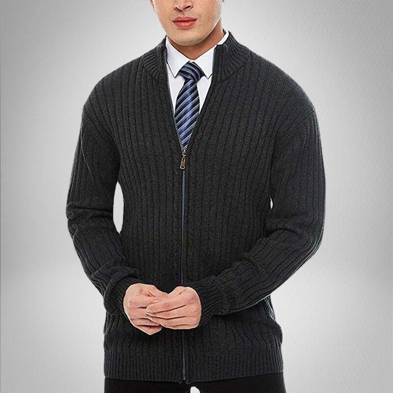 Luca | Strickcardigan mit Flexiblem Design und Reißverschluss für Herren