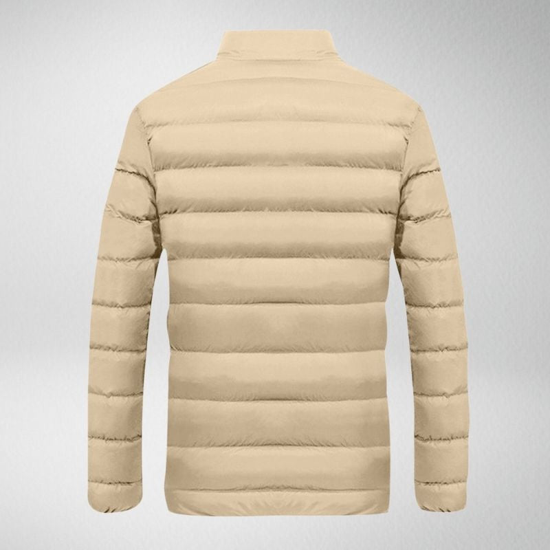Rocco - Warme einfarbige Steppjacke