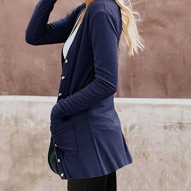 Livia | Cardigan mit Weichem Stoff und Praktischen Taschen für Frauen