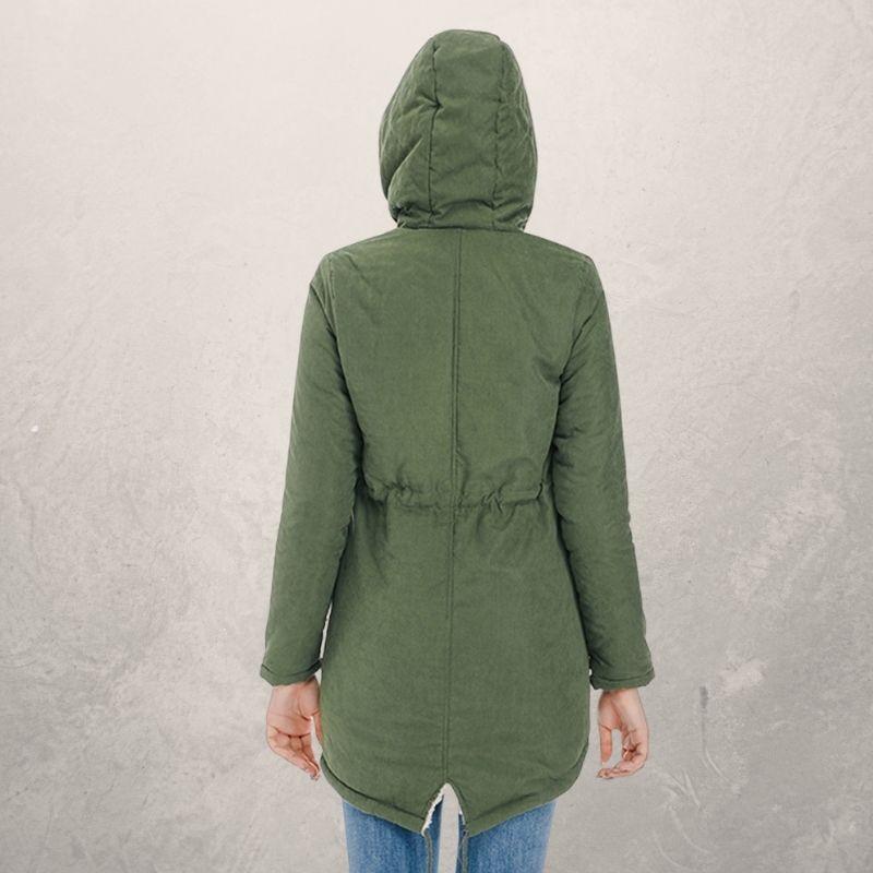 Livia | Parka mit Stilvollem Kunstpelz und Anpassbarem Taillenzug für Frauen